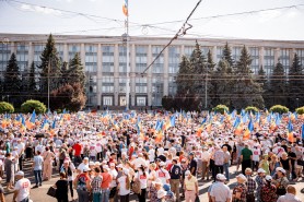 Opinie: După protestul de duminică din centrul Chişinăului, Partidul ŞOR a devenit principala forţă de opoziţie